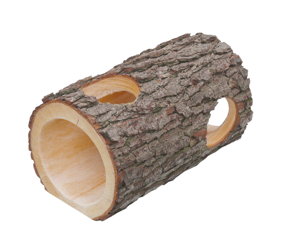 Hugro Elzentunnel Schors 33 cm - opening 14 cm - 2 gaten van 9 cm Hugro Elzentunnel Schors 33 cm - opening 14 cm - 2 gaten van 9 cm