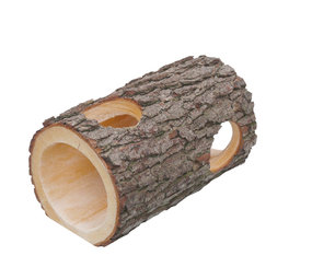 Hugro Elzentunnel Schors 33 cm - opening 14 cm - 2 gaten van 9 cm Hugro Elzentunnel Schors 33 cm - opening 14 cm - 2 gaten van 9 cm
