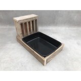 Houten hooiruif XL met toilet - steigerhout XL Houten hooiruif XL met toilet - steigerhout XL