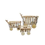 Houten Hooiwagen - Bolderkar L - 55 x 30 x 25 cm Houten Hooiwagen - Bolderkar L - 55 x 30 x 25 cm