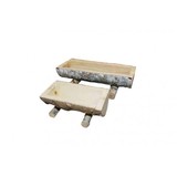 Houten voertrog klein - 25 x 15 x 10 cm Houten voertrog klein - 25 x 15 x 10 cm