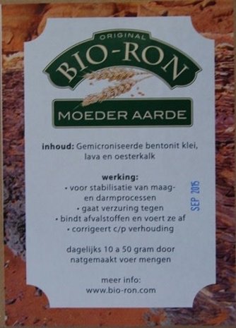 Natuly (voorheen Bio-Ron) Bio-Ron Moeder Aarde - 2 kilo Natuly (voorheen Bio-Ron) Bio-Ron Moeder Aarde - 2 kilo
