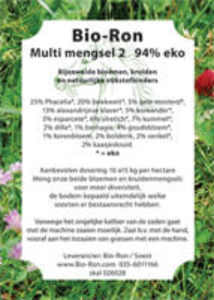 Natuly (voorheen Bio-Ron) Bio-Ron Multi-mengsel 2 - Tubinger Bijen Mengsel - 0.5 kilo