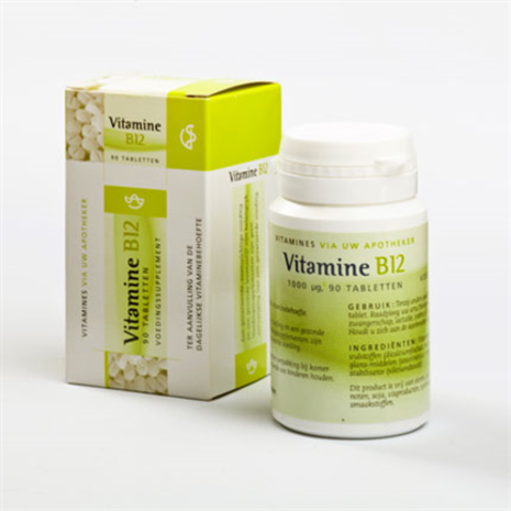 Vitamine B12 1000 mcg - 90 tabletten Vitamine B12 1000 mcg - 90 tabletten