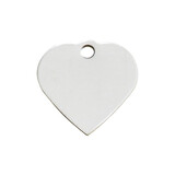 IMARC Hondenpenning – Hart – Chroom