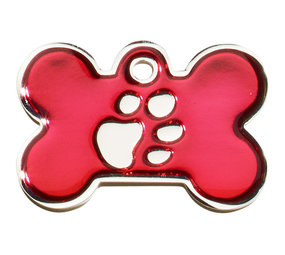 IMARC Hondenpenning – Bot – Poot Zilver – Rood IMARC Hondenpenning – Bot – Poot Zilver – Rood