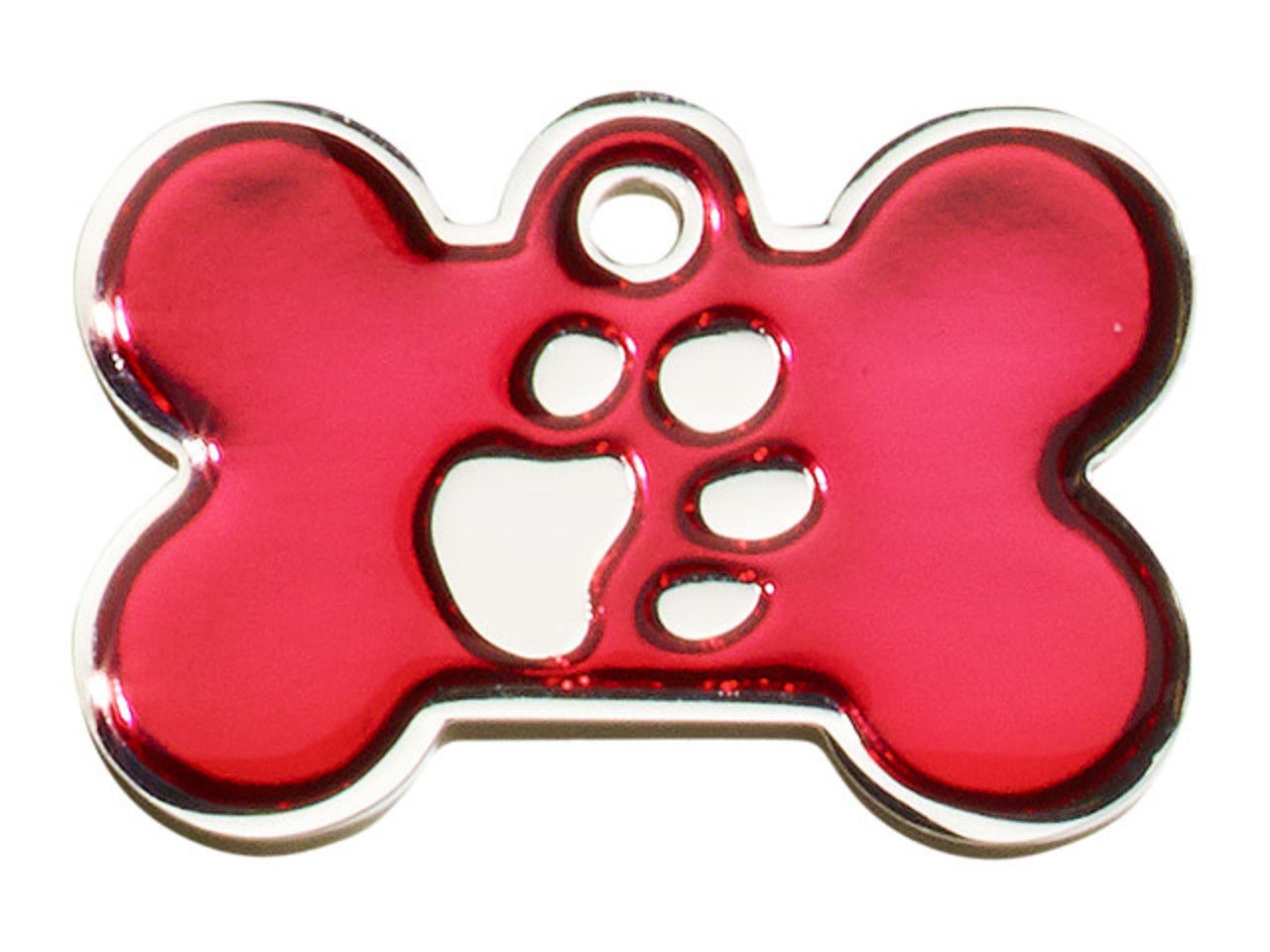 IMARC Hondenpenning – Bot – Poot Zilver – Rood IMARC Hondenpenning – Bot – Poot Zilver – Rood