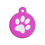 IMARC Hondenpenning – Rond – Poot – Roze IMARC Hondenpenning – Rond – Poot – Roze