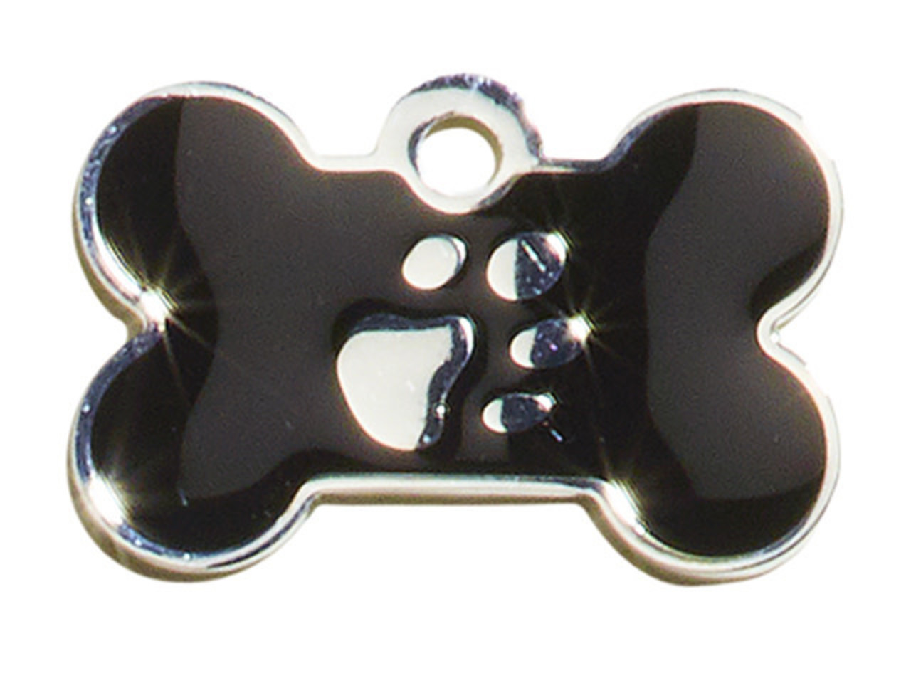 IMARC Hondenpenning – Bot – Poot Zilver – Zwart IMARC Hondenpenning – Bot – Poot Zilver – Zwart