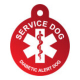 IMARC Hondenpenning - Rond - Service Dog Diabetic Alert Dog - Rood - Groot IMARC Hondenpenning - Rond - Service Dog Diabetic Alert Dog - Rood - Groot