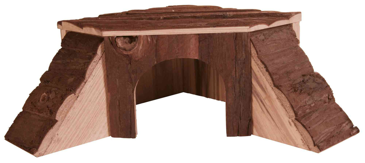 Trixie Trixie Houten Huis Thordis Schorshout - Medium 35x15x37-37 cm Trixie Trixie Houten Huis Thordis Schorshout - Medium 35x15x37-37 cm