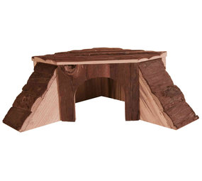 Trixie Trixie Houten Huis Thordis Schorshout - Medium 35x15x37-37 cm Trixie Trixie Houten Huis Thordis Schorshout - Medium 35x15x37-37 cm