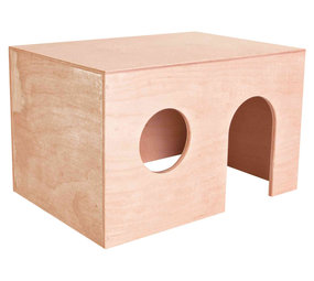 Trixie Trixie Houten huisje Basic 27x17x19 cm Trixie Trixie Houten huisje Basic 27x17x19 cm