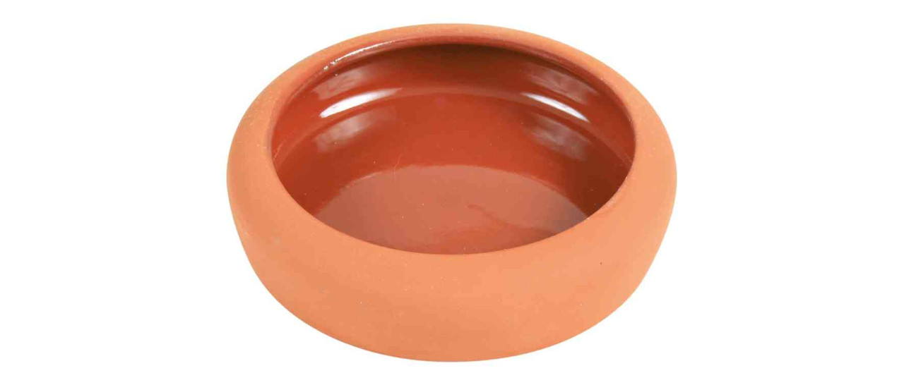 Trixie Trixie Terracotta voer- en waterbak 10 cm - 125 ml Trixie Trixie Terracotta voer- en waterbak 10 cm - 125 ml
