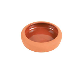 Trixie Trixie Terracotta voer- en waterbak 10 cm - 125 ml Trixie Trixie Terracotta voer- en waterbak 10 cm - 125 ml