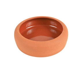 Trixie Trixie Terracotta voer- en waterbak 13 cm - 250 ml Trixie Trixie Terracotta voer- en waterbak 13 cm - 250 ml