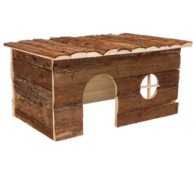 Trixie Trixie Houten Huis Jerrik Schorshout 50x25x33 cm - 2 Ingangen Trixie Trixie Houten Huis Jerrik Schorshout 50x25x33 cm - 2 Ingangen