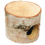 Hugro Houten Hol - 1 opening Klein - 13 cm hoog - 7 cm gat Hugro Houten Hol - 1 opening Klein - 13 cm hoog - 7 cm gat