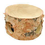 Hugro Houten Hol - 1 opening Groot - 15 cm hoog - 8 cm gat Hugro Houten Hol - 1 opening Groot - 15 cm hoog - 8 cm gat