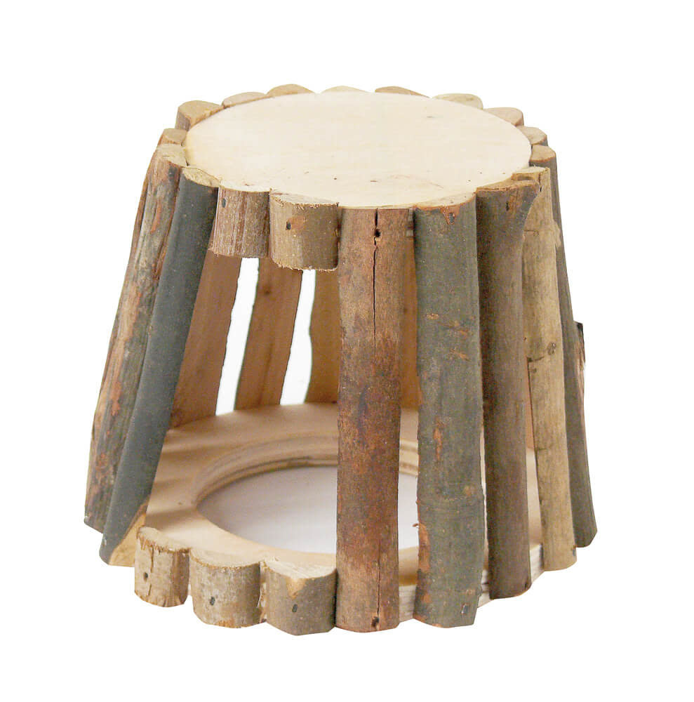 Hugro Houten Boshut S - 10 cm hoog - doorsnede 13-10 Hugro Houten Boshut S - 10 cm hoog - doorsnede 13-10