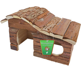 Gebr. de Boon Boon Houten Huis Golfdak Schorshout 15.5x23x16 cm Gebr. de Boon Boon Houten Huis Golfdak Schorshout 15.5x23x16 cm