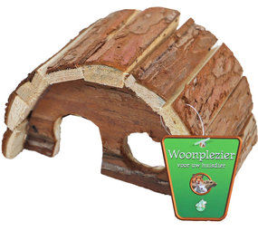 Gebr. de Boon Boon Houten Huis Halfrond Schorshout S - 15 cm Gebr. de Boon Boon Houten Huis Halfrond Schorshout S - 15 cm