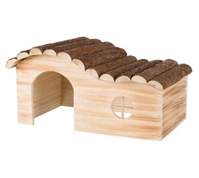 Trixie Trixie Houten Huis Hanne Gevlamd 41x21x23 cm Trixie Trixie Houten Huis Hanne Gevlamd 41x21x23 cm