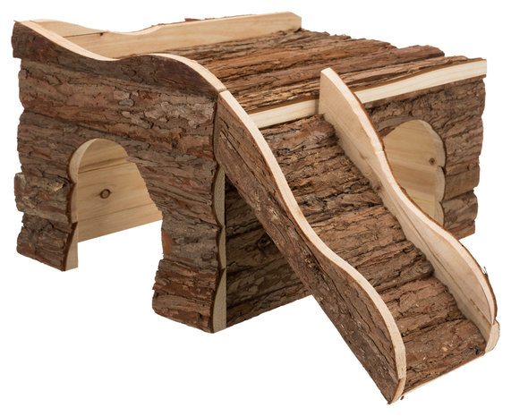 Trixie Trixie Houten Huis Ineke Schorshout - 2 Ingangen 38x25x50 cm Trixie Trixie Houten Huis Ineke Schorshout - 2 Ingangen 38x25x50 cm