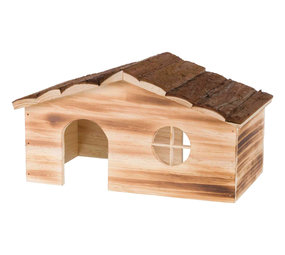 Trixie Trixie Houten Huis Ragna Gevlamd - 2 Ingangen 35x18x20 cm Trixie Trixie Houten Huis Ragna Gevlamd - 2 Ingangen 35x18x20 cm