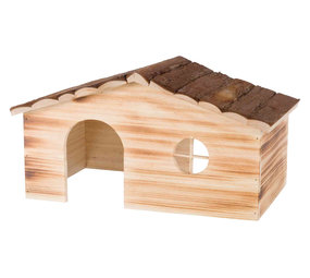 Trixie Trixie Houten Huis Ragna Gevlamd - 2 Ingangen 43x22x25 cm Trixie Trixie Houten Huis Ragna Gevlamd - 2 Ingangen 43x22x25 cm