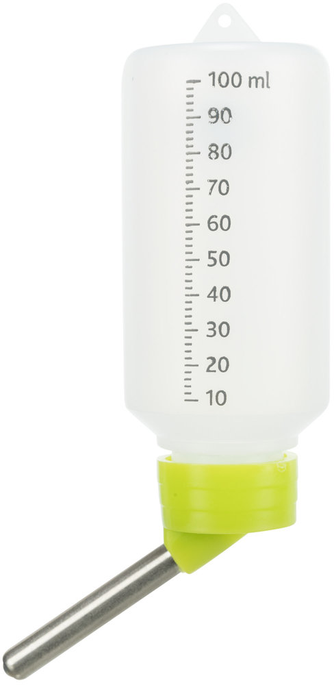 Trixie Trixie Drinkfles kunststof - 100 ml - Voor in de Drinkfleshouder - Verschillende kleuren