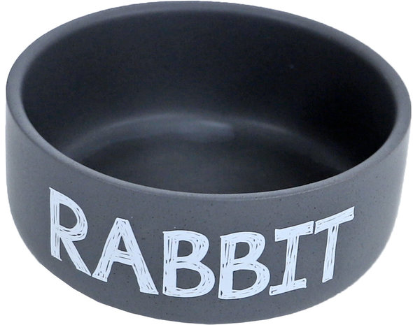 Gebr. de Boon Stenen Konijnen Voerbak - ø 12 cm - mat grijs Gebr. de Boon Stenen Konijnen Voerbak - ø 12 cm - mat grijs