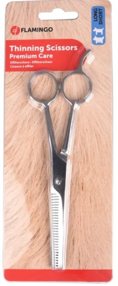 Flamingo Effileerschaar RVS dubbelzijdig - 18 cm Flamingo Effileerschaar RVS dubbelzijdig - 18 cm