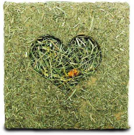 JR Farm JR Farm Hooiblok met Bloemen - 450 gram - 20x20x20 cm