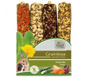 JR Farm JR Farm Grainless Farmy Knaagsticks XXL 4-pack - Groenten JR Farm JR Farm Grainless Farmy Knaagsticks XXL 4-pack - Groenten