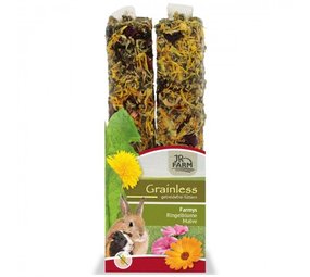 JR Farm JR Farm Grainless Farmys Knaagsticks Goudsbloem-Kaasjeskruid - 2 stuks JR Farm JR Farm Grainless Farmys Knaagsticks Goudsbloem-Kaasjeskruid - 2 stuks