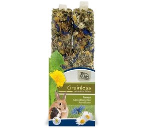 JR Farm JR Farm Grainless Farmys Knaagsticks Madeliefjes-Korenbloem - 2 stuks JR Farm JR Farm Grainless Farmys Knaagsticks Madeliefjes-Korenbloem - 2 stuks