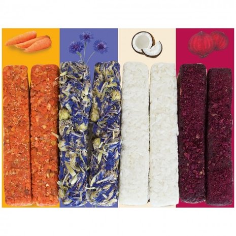 JR Farm JR Farm Grainless Deluxe Mini Knaagsticks - 4 smaken - 8 sticks JR Farm JR Farm Grainless Deluxe Mini Knaagsticks - 4 smaken - 8 sticks