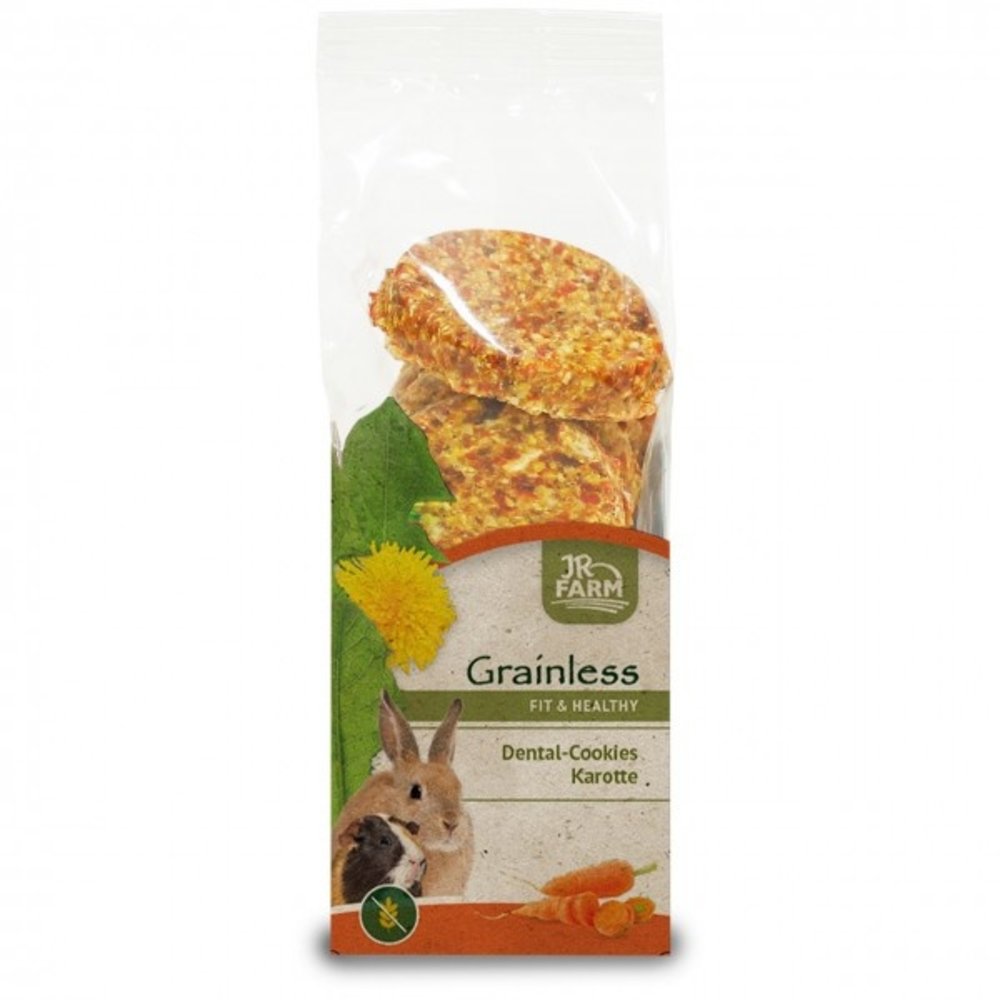 JR Farm JR Farm Grainless Dental Koekjes Wortel - 150 gram JR Farm JR Farm Grainless Dental Koekjes Wortel - 150 gram