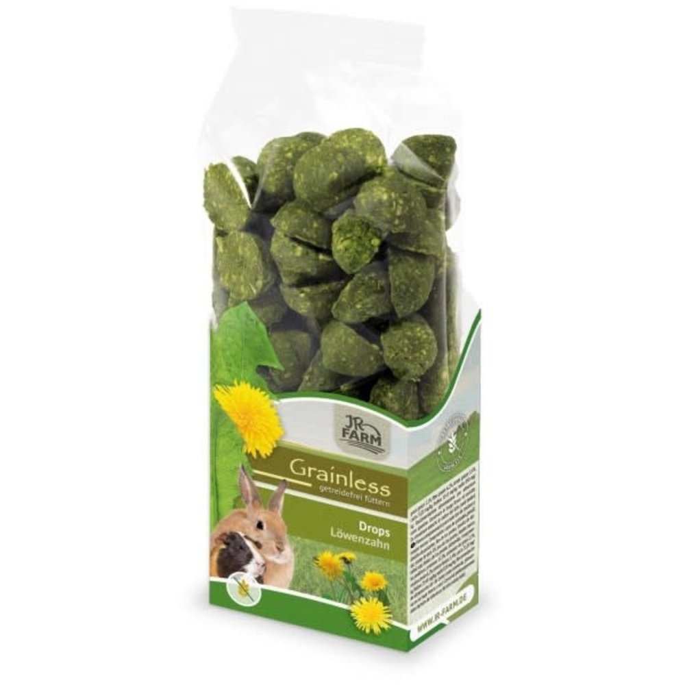 JR Farm JR Farm Grainless Drops Paardenbloem - 140 gram JR Farm JR Farm Grainless Drops Paardenbloem - 140 gram