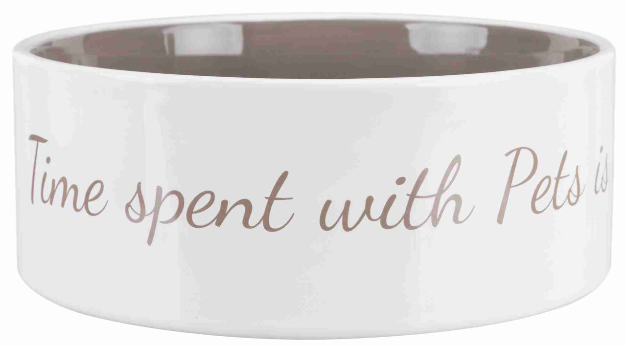Trixie Voer- en waterbak steen - Pet's Home - Taupe - 1.4 L - 20 cm Trixie Voer- en waterbak steen - Pet's Home - Taupe - 1.4 L - 20 cm