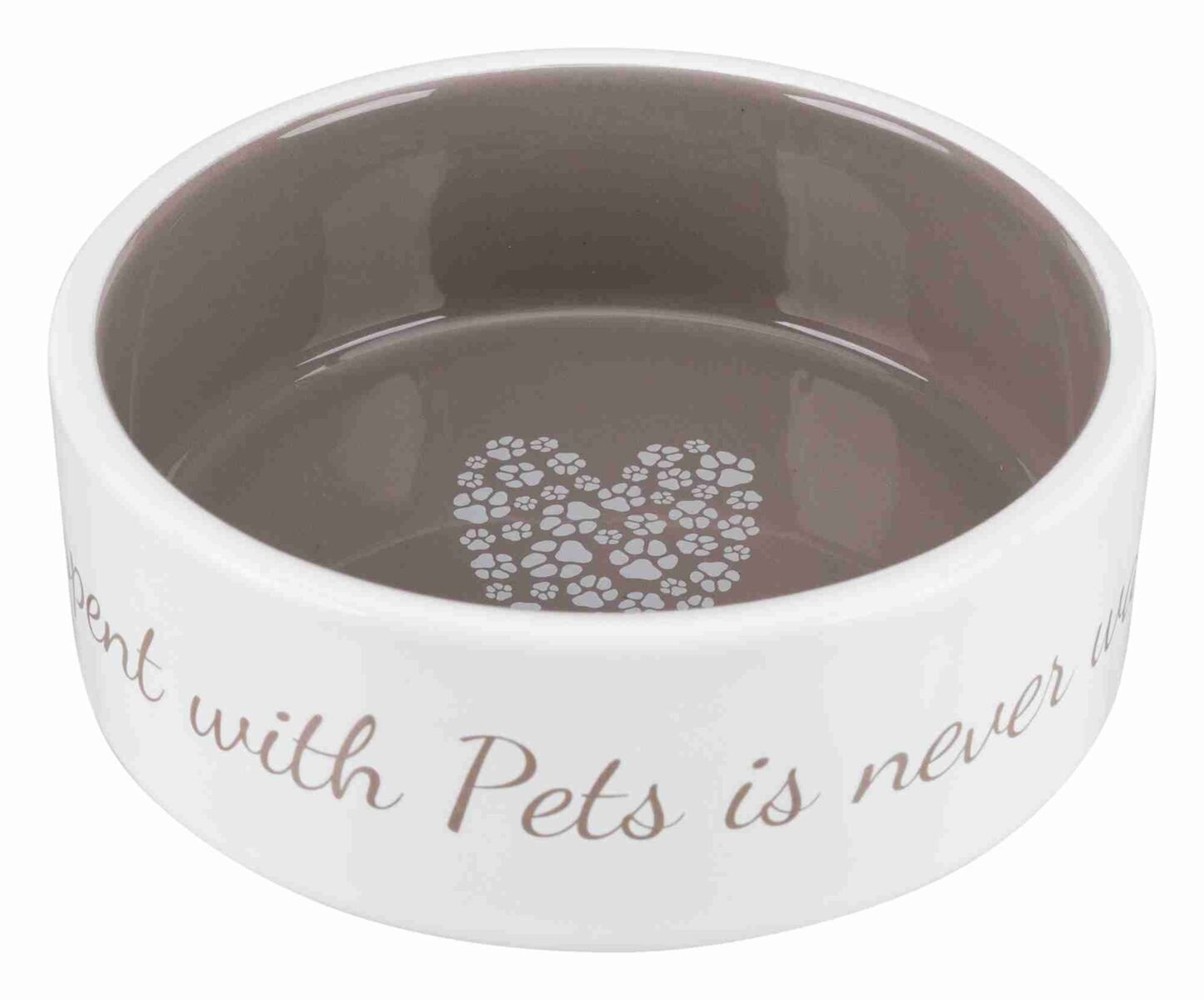 Trixie Voer- en waterbak steen - Pet's Home - Taupe - 1.4 L - 20 cm Trixie Voer- en waterbak steen - Pet's Home - Taupe - 1.4 L - 20 cm