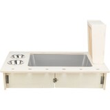 Trixie Houten hooiruif met toilet - 70x41x47 cm Trixie Houten hooiruif met toilet - 70x41x47 cm