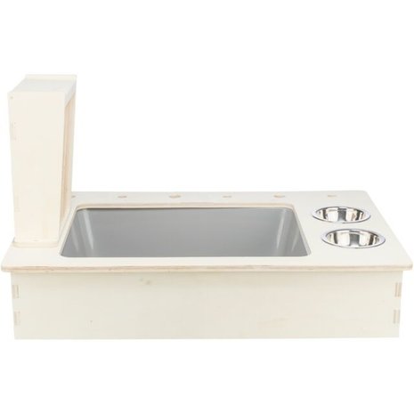 Trixie Houten hooiruif met toilet - 70x41x47 cm Trixie Houten hooiruif met toilet - 70x41x47 cm