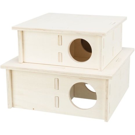 Trixie Meerkamerhuis 4 kamers - 25x10x25 cm Trixie Meerkamerhuis 4 kamers - 25x10x25 cm
