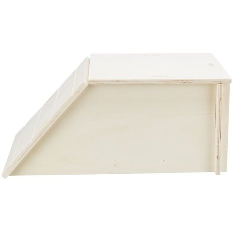 Trixie Houten Huis Bent - 40x18x23 cm - 2 in-uitgangen Trixie Houten Huis Bent - 40x18x23 cm - 2 in-uitgangen