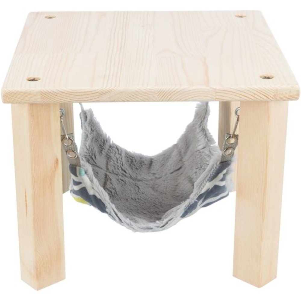 Trixie Houten standaard met Hangmat - 28x24x28 cm Trixie Houten standaard met Hangmat - 28x24x28 cm
