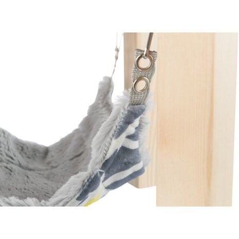 Trixie Houten standaard met Hangmat Sunny - 37x29x37 cm Trixie Houten standaard met Hangmat Sunny - 37x29x37 cm