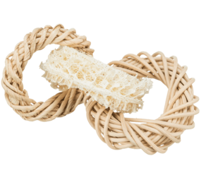 Trixie Trixie Luffaring Met Rotan- En Maïsbladring - ø 13 cm Trixie Trixie Luffaring Met Rotan- En Maïsbladring - ø 13 cm