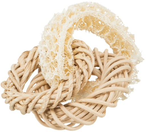 Trixie Trixie Luffaring Met Rotan- En Maïsbladring - ø 13 cm Trixie Trixie Luffaring Met Rotan- En Maïsbladring - ø 13 cm